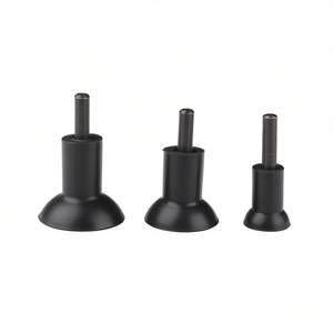 Ventosa 439 PA de Goma Negra con Vástago Metálico para Ajuste de Nivelación de Muebles - Product Image 2
