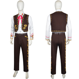 Costumes traditionnels du Jour des morts Dia <span class=keywords><strong>de</strong></span> Muertos 2025, <span class=keywords><strong>d</strong></span>éguisements cosplay, robe <span class=keywords><strong>d</strong></span>'Halloween, Noël, homme, femme, costume <span class=keywords><strong>de</strong></span> prince, <span class=keywords><strong>princesse</strong></span> - Product Image 2