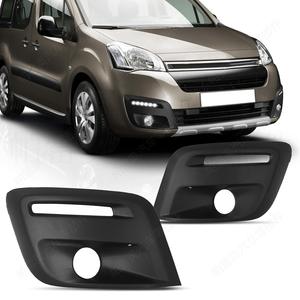 Encadrements de feux antibrouillard pour Citroën Berlingo et Peugeot Partner, en ABS, pour pare-chocs avant, 2015-2018, côté gauche et droit - Product Image 1