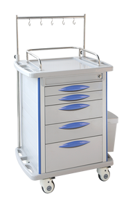 현대 의료용 플라스틱 응급처치 의약품 재활 치료 트롤리 카트 2/4/5/6 서랍형 스틸 <span class=keywords><strong>ABS</strong></span> 병원/클리닉용 - Product Image 4