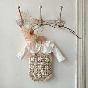 <span class=keywords><strong>Combinaison</strong></span> pour bébé printemps 2026, tricot <span class=keywords><strong>crochet</strong></span> en coton, style coréen, bretelles, <span class=keywords><strong>combinaison</strong></span> pour fille, pull pour bébé - Product Image 4