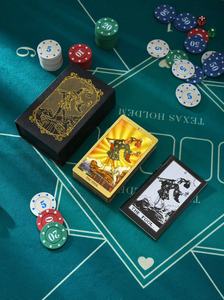 I veggente di <span class=keywords><strong>luce</strong></span> giocano a carte con il bordo d'oro affermazione blu imparando la guida del mazzo Online inglese con tarocchi stampati - Product Image 3