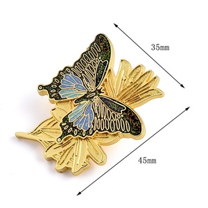 ป้ายโลหะรูปผีเสื้อสีสันสดใสสำหรับผู้หญิงผู้ผลิตดีไซน์แฟชั่นสุดสร้างสรรค์ - Product Image 5