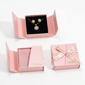 Wholesale Branded Butterfly Jewelry <b>Boxes</b> With Gold Hot Stamped Logo For Jewelry Matching Packaging And Worldwide Bulk Orders - Product Image 1