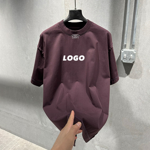 Camiseta Qianjiayi con Logotipo Personalizado, Hombros Caídos, para Hombre, 100% Algodón Pesado, Camiseta Casual Oversize para Mujer, Color Blanco - Product Image 6
