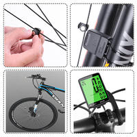 Compteur de vélo étanche 2,8 pouces avec écran rétroéclairé, chinois/anglais, en ABS, vente en gros, ordinateur de vélo sans fil