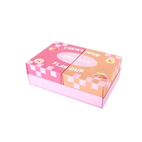 Maßgefertigte Beidseitig Öffnende Umweltfreundliche Karton-Geschenkbox Matt Laminiert UV-Beschichtet für Süßigkeiten Desserts Babynahrung Party Stabile Ausführung