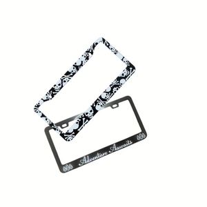 Marco Metálico para Matrícula de Coche, Venta Directa de Fábrica, con Cubierta de Placa con Logotipo de Árbol de Navidad - Product Image 1