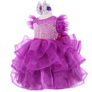 High Quality Designer Girls Dresses Babies Children Custom OEM Service Modern Lace Long Sleeve Dry <b>Cleaning</b> Spring <b>Clothes</b> - Product Image 3