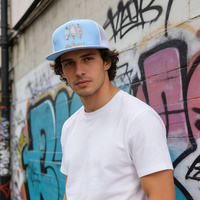 Topi Trucker Fashion Cetak Surf Kustom Terlaris Multi-Warna Jaring Bernapas Dapat Disesuaikan Snapback Liburan Pantai