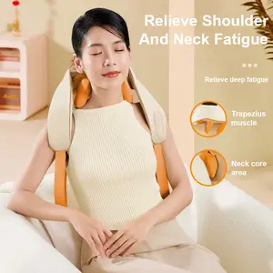 Massageador elétrico para pescoço, xale portátil para aquecer o pescoço, massageador abdominal de corpo inteiro, pescoço e ombros, produto mais vendido