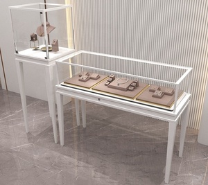 Đồ trang sức hiển thị tủ tùy biến kính Showcase Tempered kính hiển thị Kệ vàng cửa hàng kính hiển thị truy cập đứng - Product Image 6