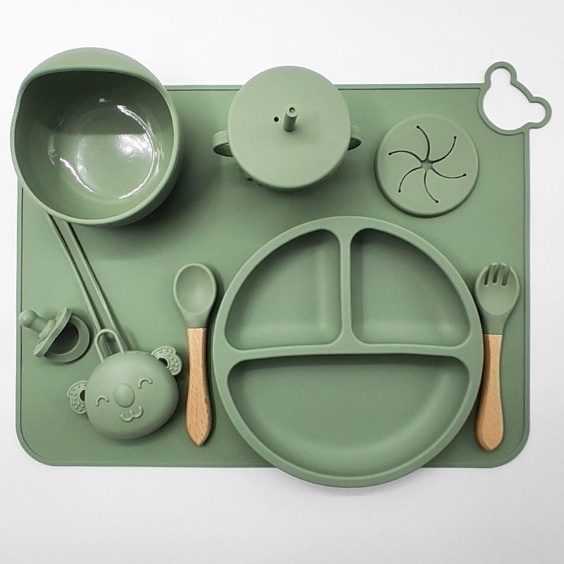 small plate set-Green