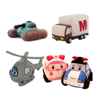 Camion de pompier/ambulance/voiture de course/hélicoptère/autobus scolaire/réservoir/avion/camion à benne basculante peluche en peluche
