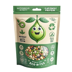 Thấp moq tùy chỉnh đứng lên túi in kỹ thuật số đứng lên túi với cửa sổ xem - Product Image 1