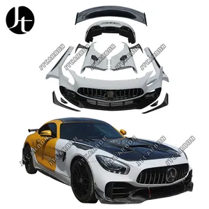 Bumper depan belakang mobil serat karbon model PRO keluaran baru bagian Body Kit untuk Mercedes-Bens AMG GT GTC GTS GTR