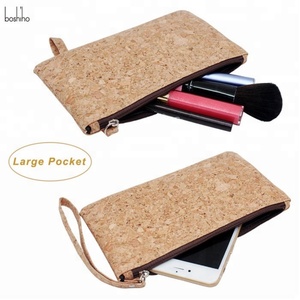 Boshiho Vegan Zipper Cork Coin <b>Purse</b> <b>Small</b> Carry Clutch Wallet Cork Bag - Product Image 6