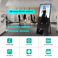 LD 32/43 pulgadas Señalización digital y pantallas Soporte de piso Tótem de quiosco 4K Video LCD Panel de publicidad TVS inteligentes Pantalla LED