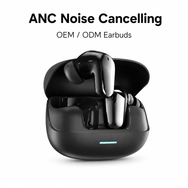 OEM ODM  6.0 ANC Wireless Earbuds Noise Cancelling In-Ear TWS Earphones for Wholesale