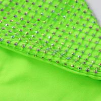 Luxe Autre Écharpe Fête Paillettes Foulard Mouchoirs Cristal Maille Femmes Club Écharpe