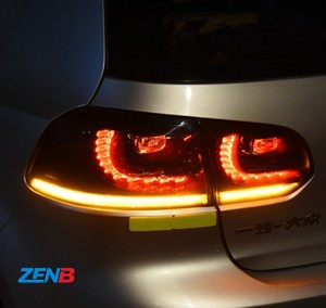 <span class=keywords><strong>Feux</strong></span> arrière noirs pour Volkswagen <span class=keywords><strong>Golf</strong></span> 6 2010-2012, ensemble de <span class=keywords><strong>feux</strong></span> arrière GTI modifiés à LED avec clignotants séquentiels - Product Image 5