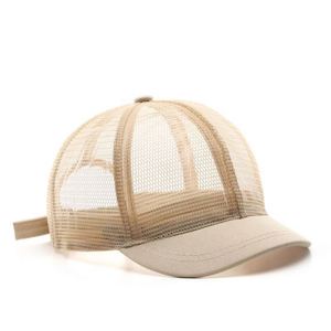 Casquette de baseball unisexe respirante en maille pour l'été, personnalisable, 6 panneaux, casquette de sport à visière courte, protection solaire - Product Image 6