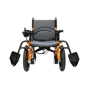 Rintangan melintasi kursi roda listrik lipat, perlengkapan kesehatan kursi roda bermotor untuk penggunaan luar ruangan - Product Image 4