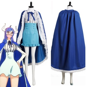 Costume de cosplay Ulti pour femme, ensemble complet avec cape bleue, chemise et jupe, robe de personnage d'anime - Product Image 1