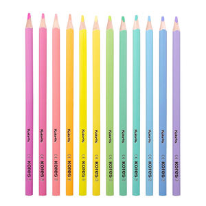 Vente en gros de crayons de couleur <span class=keywords><strong>pastel</strong></span> de 12 couleurs pour enfants, cadeaux pour enfants, fournitures scolaires, crayons de couleur en boîte - Product Image 2