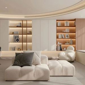 Armoire de rangement en bois pour salon, salle à manger et bibliothèque pour hôtels, appartements et villas, solution pour toute la maison - Product Image 1