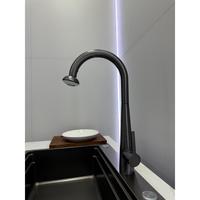 Robinet de cuisine extractible sans plomb SUS304, mitigeur chaud/froid standard pour évier, finition chromée
