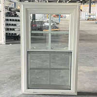 내구성 있는 UPVC/PVC 이중 유리창 공장 도매 강화 유리 알루미늄 여닫이 방음 창문 PVC
