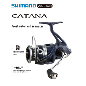 รอกตกปลา <span class=keywords><strong>SHIMANO</strong></span> 24 <span class=keywords><strong>CATANA</strong></span> 1000 2500 2500HG C3000 C3000HG 4000HG แบบสปินนิ่ง พร้อม AR-C Spool และ G-Free Body สำหรับตกปลาทะเล - Product Image 5
