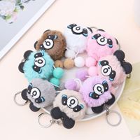 Porte-clés chaton en peluche douce et moelleuse, personnalisé, style dessin animé, pour sac, machine à griffes, cadeau de fête, vente en gros