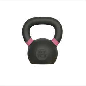 Pulverbeschichtetes Kettlebell Gewichtstraining Fitnessgeräte und Krafttrainingssets für langlebige Beschichtung für Griffkraft