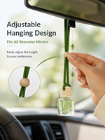 Diffuseur d'huiles essentielles pour voiture, diffuseur de parfum naturel suspendu, parfum longue durée pour l'intérieur du véhicule