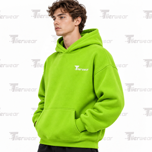 Sudadera con capucha extragrande para hombre, de forro polar lavado a la piedra, estilo urbano de manga larga, corte holgado y extragrande para un look retro - Product Image 2