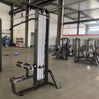 Peralatan Kebugaran Gym Komersial Mesin Lat Pulldown Beban Pin yang Dapat Disesuaikan, Tahan Lama, untuk Latihan Bahu dan Binaraga