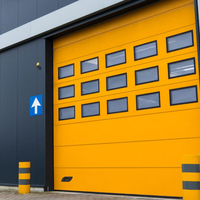 Porte sectionnelle industrielle automatique à levage vertical pour entrepôt et quai
