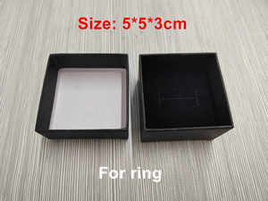 Trong Gói Bán Buôn Các Tông Màu Đen Kraft Giấy Trang Sức Schmuck Hộp Giấy Nhỏ Hộp Cho Vòng Cổ Gói Đồ Trang Sức - Product Image 4