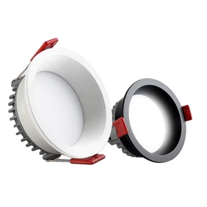Downlight LED encastré réglable avec construction en aluminium pour bureau à domicile, design moderne classé IP54 - Product Image 1