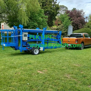 รถกระเช้าบูมไฟฟ้าแบบดีเซล ลากจูงได้ ไร้สาย แบบยืดหดได้ บรรทุกน้ำหนัก 200 กก. ความสูงแพลตฟอร์ม 12-24 เมตร - Product Image 2