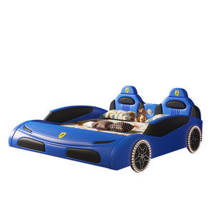 Single Ferrari Sportwagen Bed Voor Jongens Kinderen Getufte Opvouwbare Modulaire Vangrail Slaapkamer Meubelset Voor Kinderen Kamer - Product Image 5