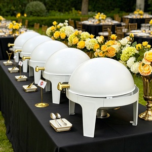 Plats de service modernes de 6 L avec couvercle roulant, luxe pour la restauration, buffets haut de gamme, chauffe-plats pour hôtels et services de restaurant - Product Image 1