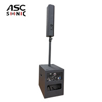 Système de haut-parleurs audio PA colonne compacte auto-alimentée CL45 & CL12A 4x4,5 pouces