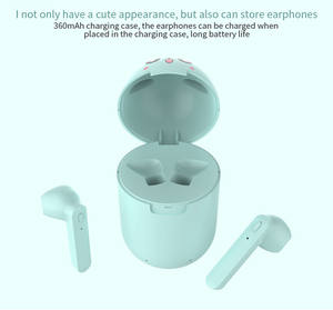 หูฟังไร้สายรูปแมวอัจฉริยะ Zw-T12หูฟังสเตอริโอพร้อมที่ชาร์จ - Product Image 2