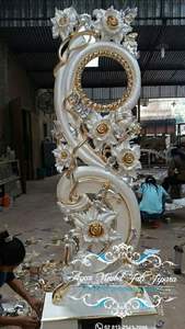 Horloge de sol vintage de luxe en teck, horloge de sol artisanale en bois pour la décoration de la maison - Product Image 3