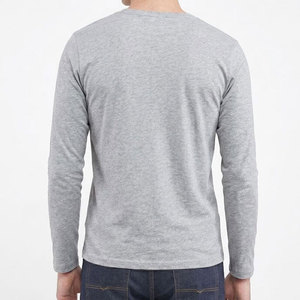 Wholesale New Design OEM Breathable Quick Dry Men T Shirt <b>Top</b> Manufacturer High Quality Round Neck <b>Long</b> <b>Sleeve</b> T Shirt - Product Image 3
