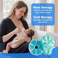 Compresse chaude et froide réutilisable pour l'allaitement et le confort post-chirurgical, soulagement apaisant, pack de thérapie mammaire à billes de gel chaud et froid