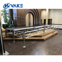 Plateforme de scène en aluminium testée TUV Installation facile Système de scène de treillis pour événements en plein air
